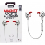 REMAX RB-S2 Bluetooth Wireless in-ear Μαγνητικά Ακουστικά, σε λευκό χρώμα