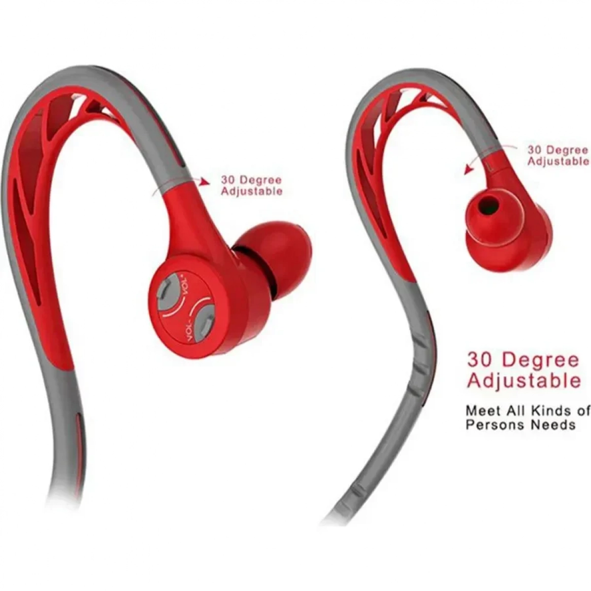 Αθλητικό Bluetooth Ακουστικό REMAX RB-S20, σε κόκκινο χρώμα