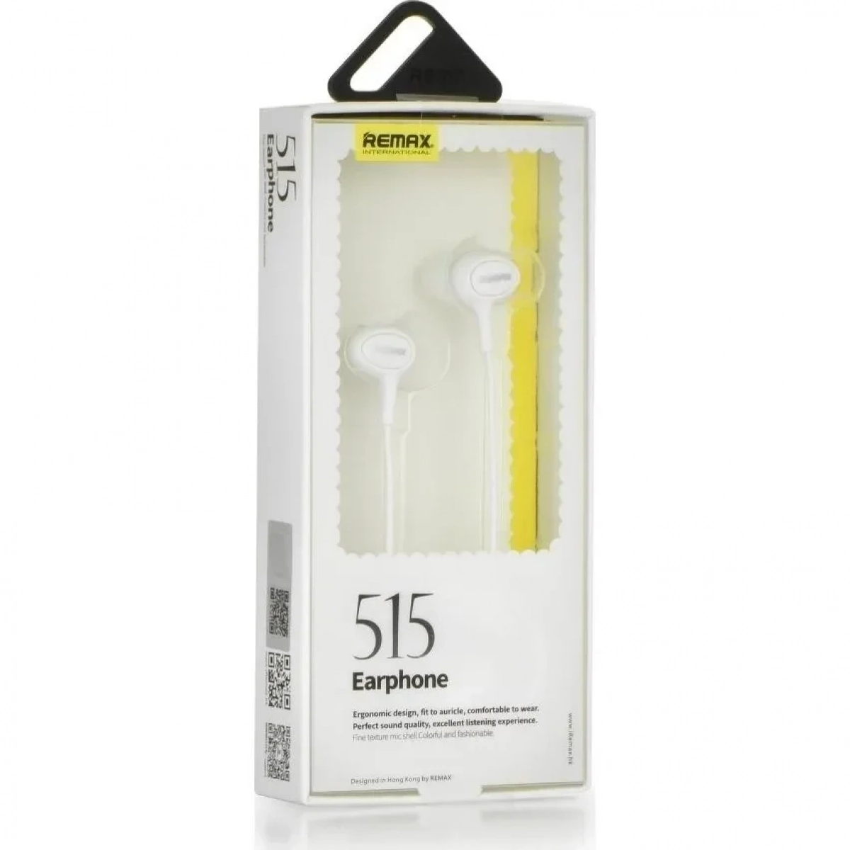 Remax RM-515 Ακουστικά earphone με μικρόφωνο, σε λευκό χρώμα