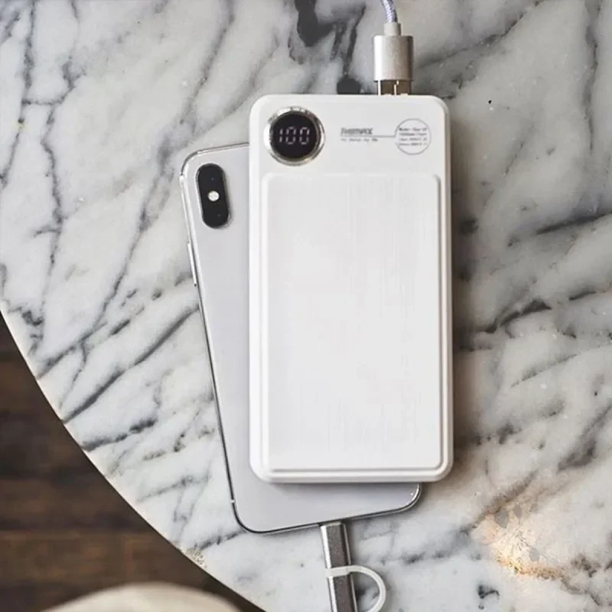 Power Bank Remax Kooker RPP-87 10000mAh, σε λευκό χρώμα