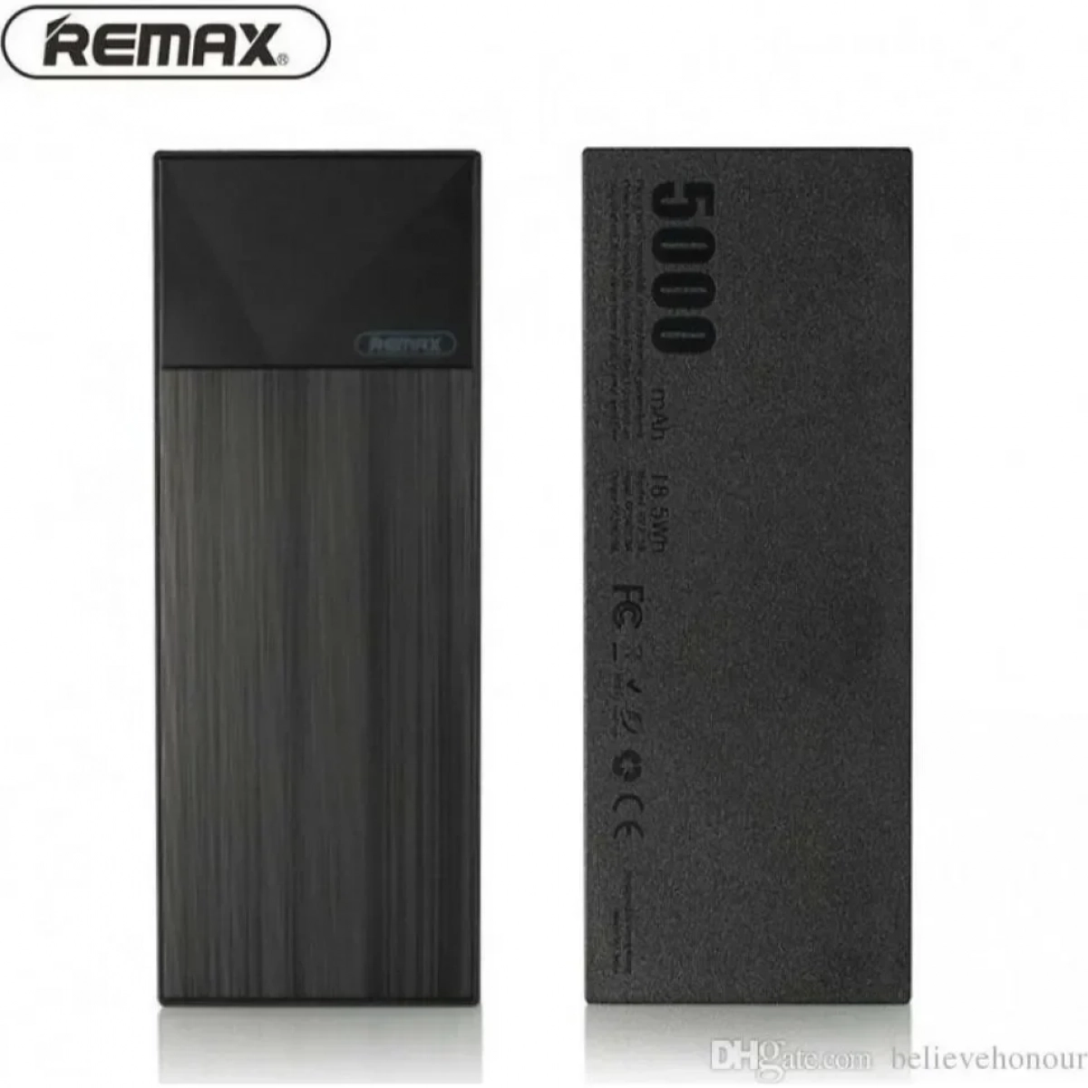 Remax Thoway 5000mAh Mobile Power Bank RPP-54, σε μαύρο χρώμα