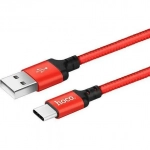 Καλώδιο Hoco X14 Type C to Usb 1m, σε κόκκινο χρώμα