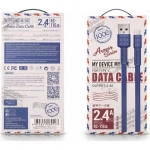 Καλώδιο Φόρτισης Remax Armor Series RC-116m για Micro Usb 1m, σε μπλε χρώμα