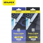 Awei Καλώδιο Ταχείας Φόρτισης Και Δεδομένων USB Σε Micro USB 1m CL-50, σε μπλε χρώμα