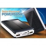 Ηλιακή Μπαταρία Φορτιστής και Φωτιστικό LED – Solar Power Bank 30000mAh Μαύρο