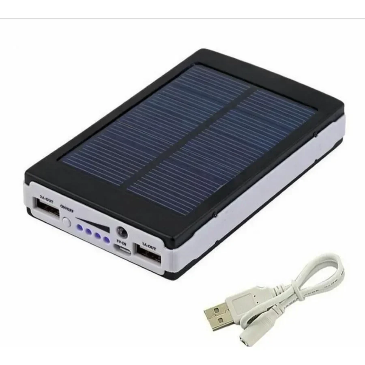 Ηλιακή Μπαταρία Φορτιστής και Φωτιστικό LED – Solar Power Bank 30000mAh Μαύρο