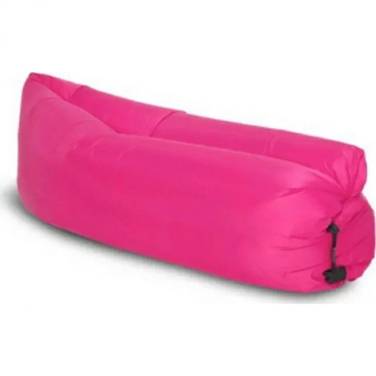 Φουσκωτό Στρώμα & Κάθισμα Ξαπλώστρα Lazy Bag Inflatable Air Sofa 240CM, σε ροζ χρώμα