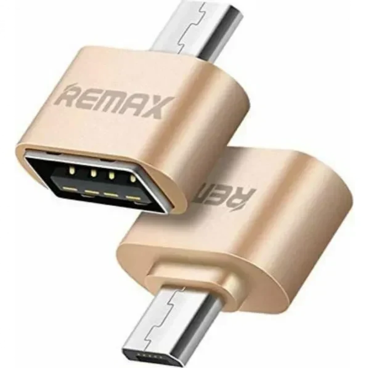 REMAX RA-OTG Αντάπτορας Micro USB Aρσενικό Σε USB Θηλυκό Host OTG, σε χρυσό χρώμα
