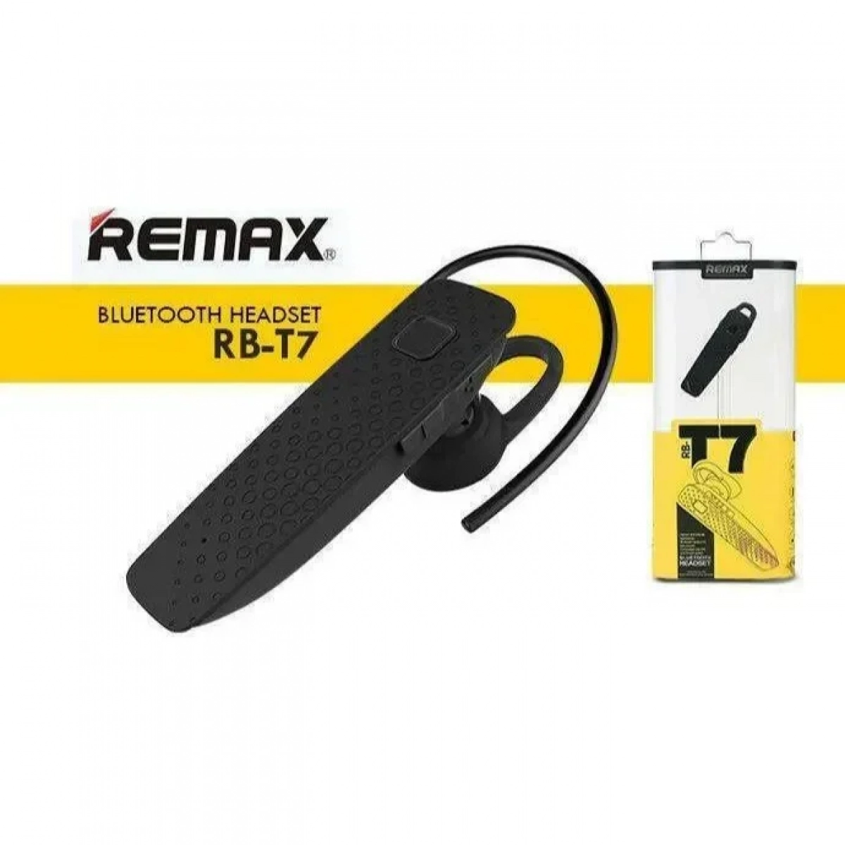 Ακουστικό Bluetooth Remax RB-T7, σε μαύρο χρώμα