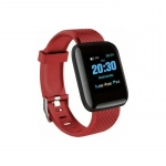 Fitness Smartwatch Activity Tracker 116 Plus, σε κόκκινο χρώμα