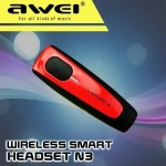 Ακουστικό Bluetooth Awei N3, σε κόκκινο χρώμα
