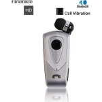 Fineblue bluetooth hands free ακουστικό F930, σε ασημί χρώμα