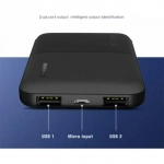 Powerbank Remax Linon 2 RPP-124 10.000mAh, σε μαύρο χρώμα