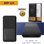 Powerbank Remax Linon 2 RPP-124 10.000mAh, σε μαύρο χρώμα