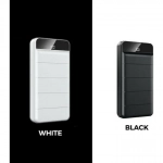 Remax RPP-141 Power Bank 30000mAh led screen, σε λευκό χρώμα