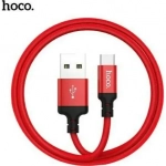 Καλώδιο Hoco X14 Type C to Usb 1m, σε κόκκινο χρώμα