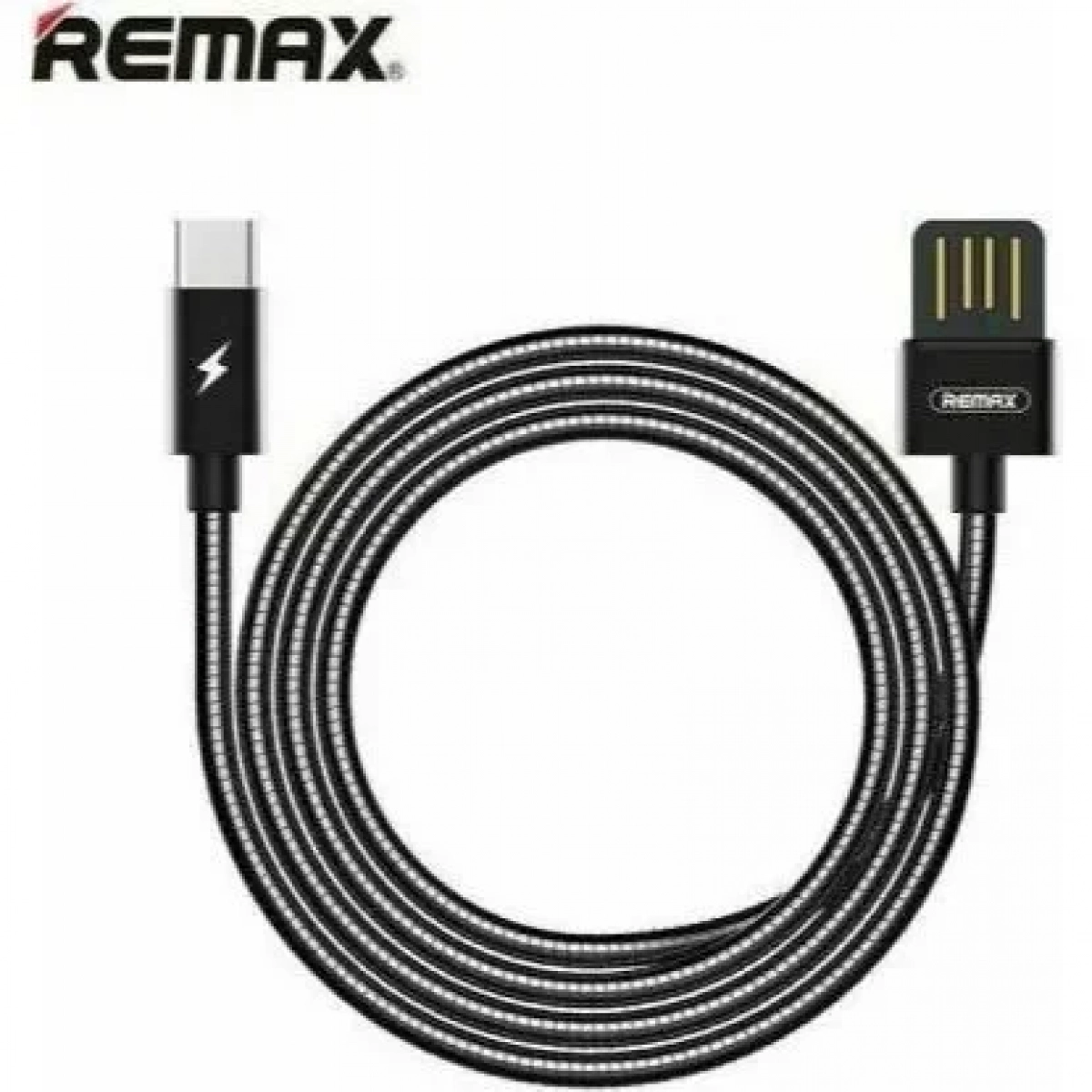 Kαλώδιο Ταχυφόρτισης/Σύνδεσης Remax RC-080a 2.1A USB to Type C (1m), σε μαύρο χρώμα