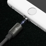 Μαγνητικό Καλώδιο Φόρτισης Remax Gravity RC-095a με Led 1m για Type C, σε μαύρο χρώμα