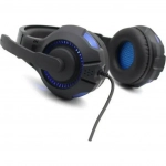 Ακουστικά Stereo KOMC USB Headphones G301, σε μπλε χρώμα