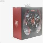 Ακουστικά Stereo KOMC USB Headphones G301, σε κόκκινο χρώμα