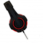 Ακουστικά Stereo KOMC USB Headphones G301, σε κόκκινο χρώμα