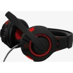 Ακουστικά Stereo KOMC USB Headphones G301, σε κόκκινο χρώμα