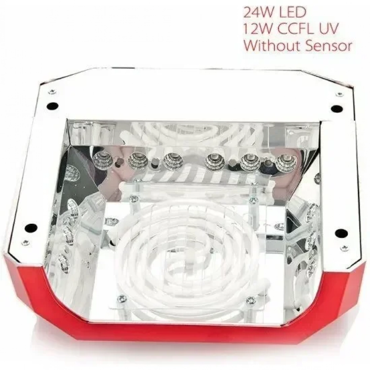 Επαγγελματικό Φουρνάκι Νυχιών 36W Quick CCFL W-24 για ημιμόνιμο μανικιούρ - πεντικιούρ λευκό χρώμα