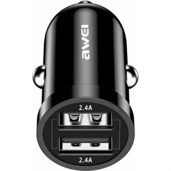 Φορτιστής Αναπτήρα Αυτοκινήτου για 2 USB AWEI C-826