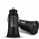 Φορτιστής Αυτοκινήτου Remax Rocket RCC217 2xUSB 2.4A σε μαύρο χρώμα
