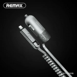 Φορτιστής Αυτοκινήτου Remax Finchy RCC103 με καλώδιο microUSB / Lightning (Ασημί)
