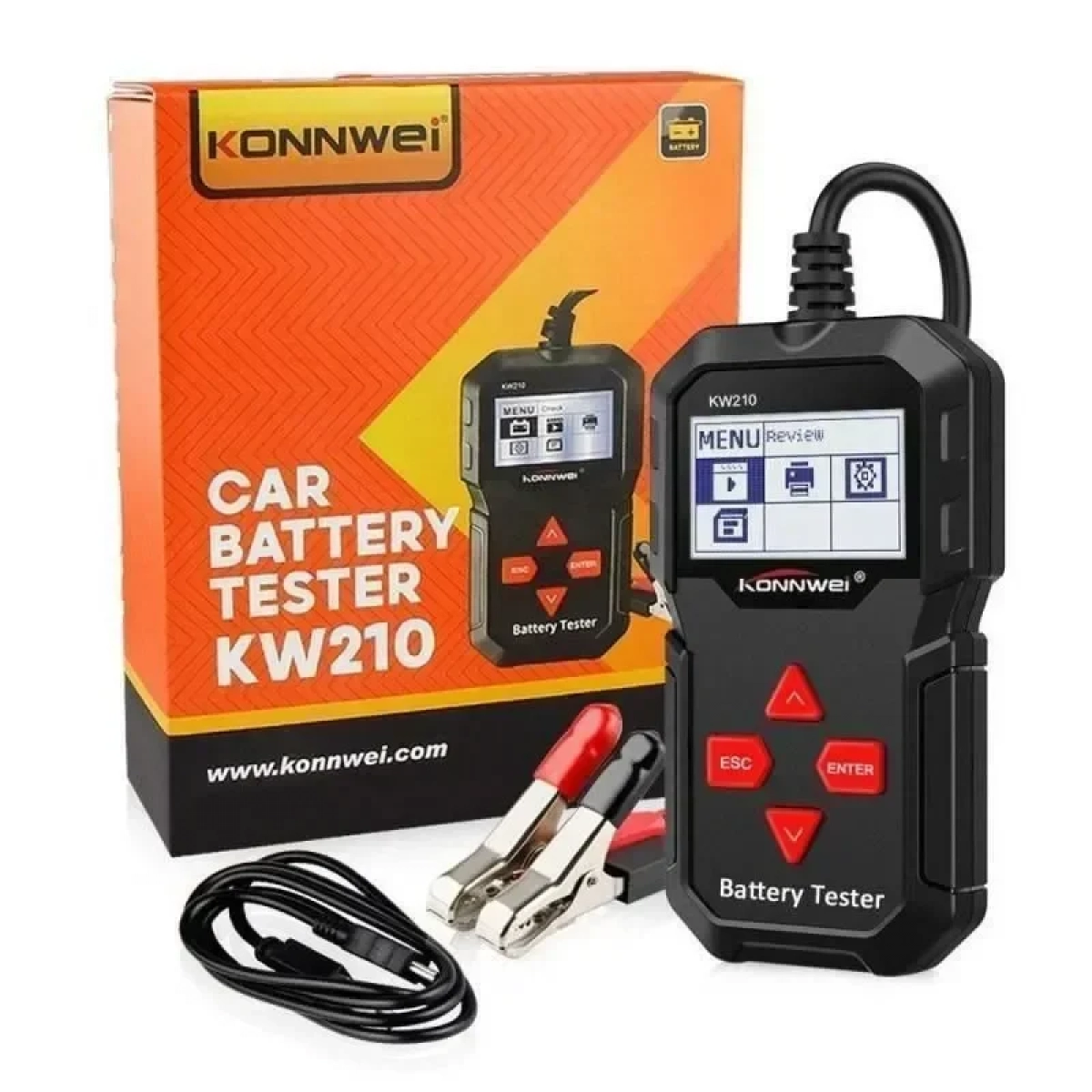 Διαγνωστικό Μπαταρίας Αυτοκινήτου Konnwei KW210 12V