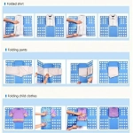 Διπλωτικό ρούχων - Clothes folder, σε μπλε χρώμα
