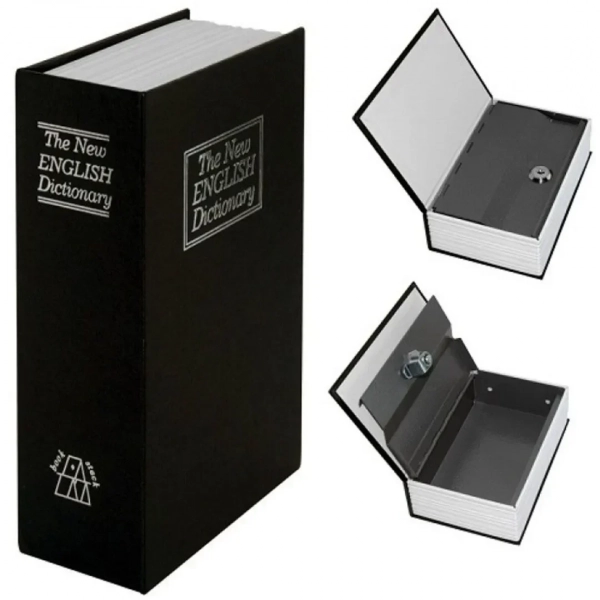Book Safe Dictionary - Χρηματοκιβώτιο, σε μαύρο χρώμα
