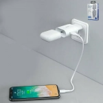 Remax (RP-U32) Φορτιστής Kooker Series Με 3 Θύρες USB 2.4A, σε λευκό χρώμα