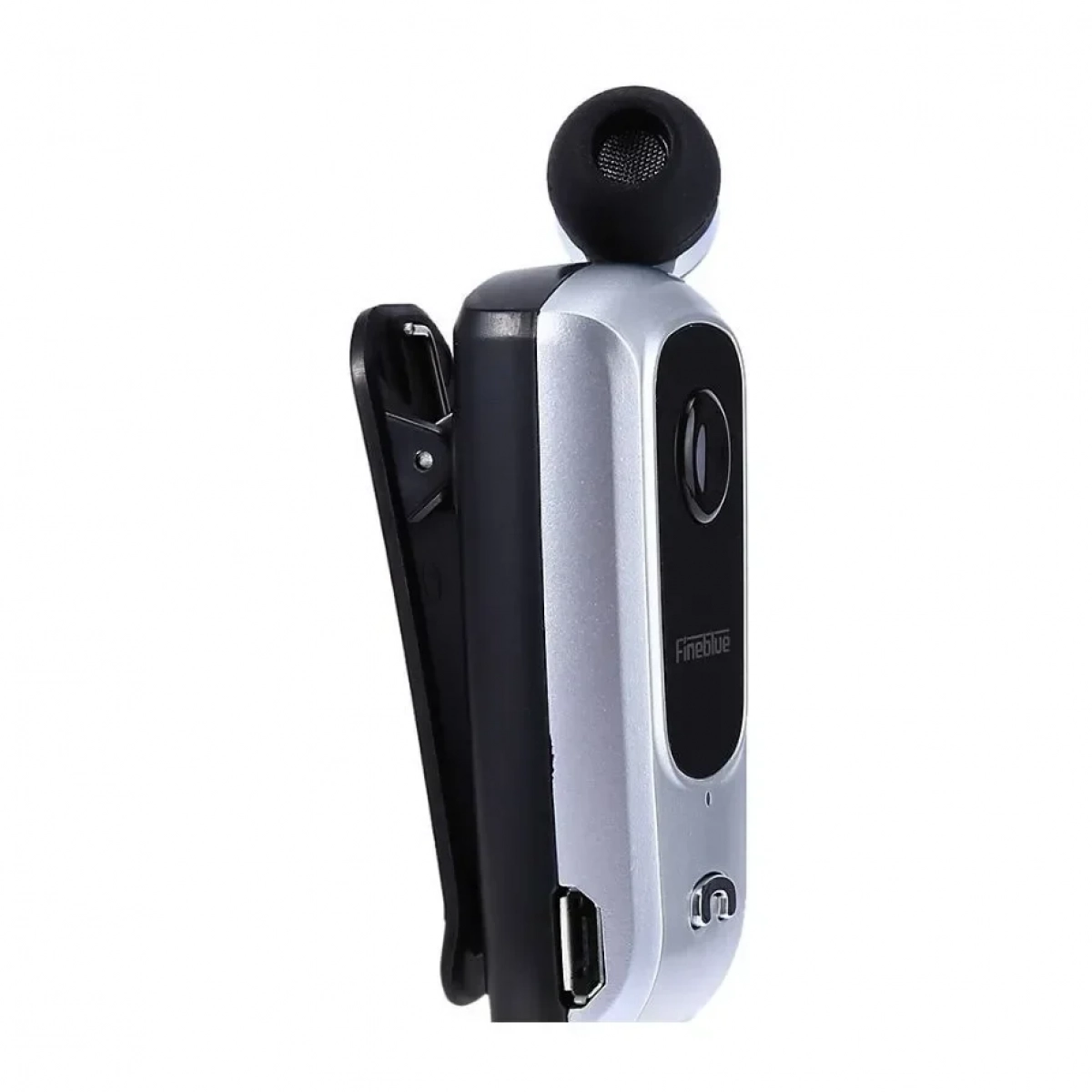 Ακουστικό Bluetoοth Hands Free Fineblue F920, σε ασημί χρώμα