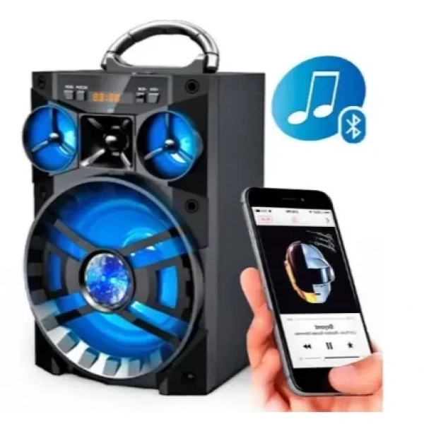 Φορητό Ηχοσύστημα Bluetooth 10W USB/SD/AUX/FM Radio/Multimedia Player KINGWON MS-185BT, σε μαύρο χρώμα