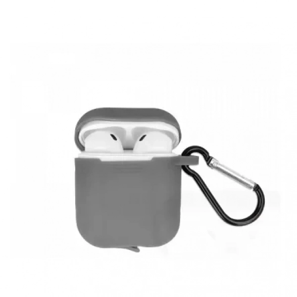 Θήκη σιλικόνης για Airpods, σε Γκρι χρώμα