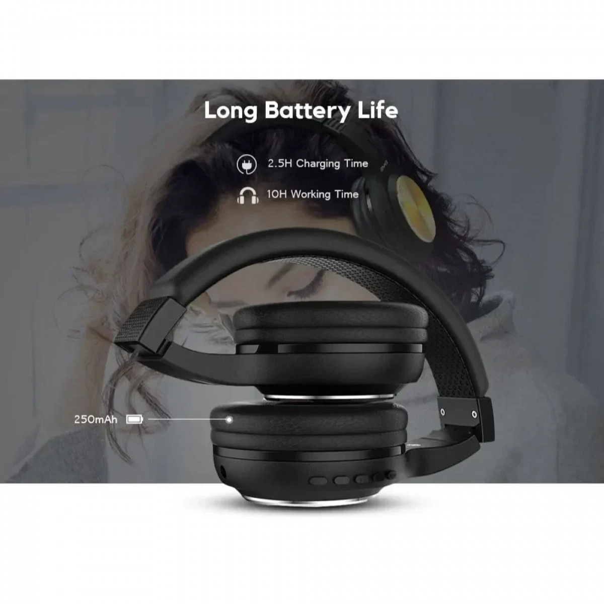 Ακουστικά Bluetooth Stereo Awei A600BL, σε χρυσό χρώμα