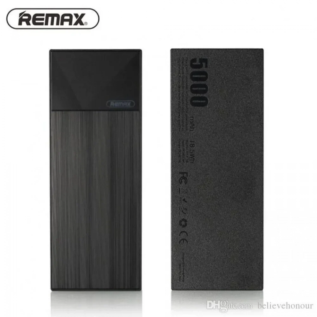 Remax Thoway 5000mAh Mobile Power Bank RPP-54, σε μαύρο χρώμα