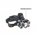 Επαναφορτιζόμενος φακός κεφαλής Must Hunt 5 Led T6