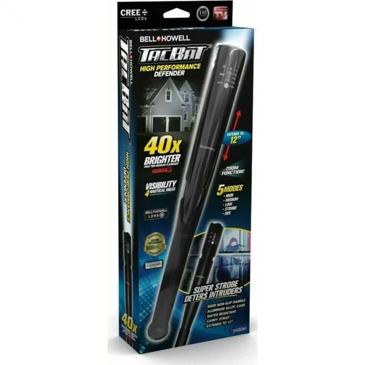 Bell Howell στρατιωτικός φακός ρόπαλο Tac Bat