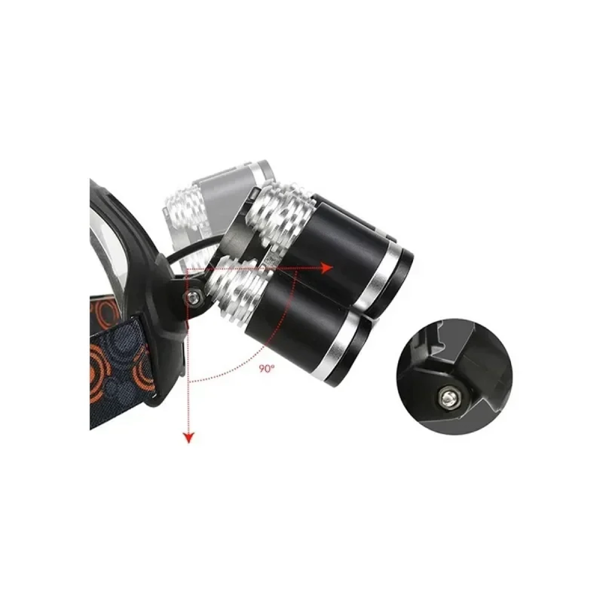 Επαναφορτιζόμενος φακός κεφαλής Must Hunt 5 Led T6