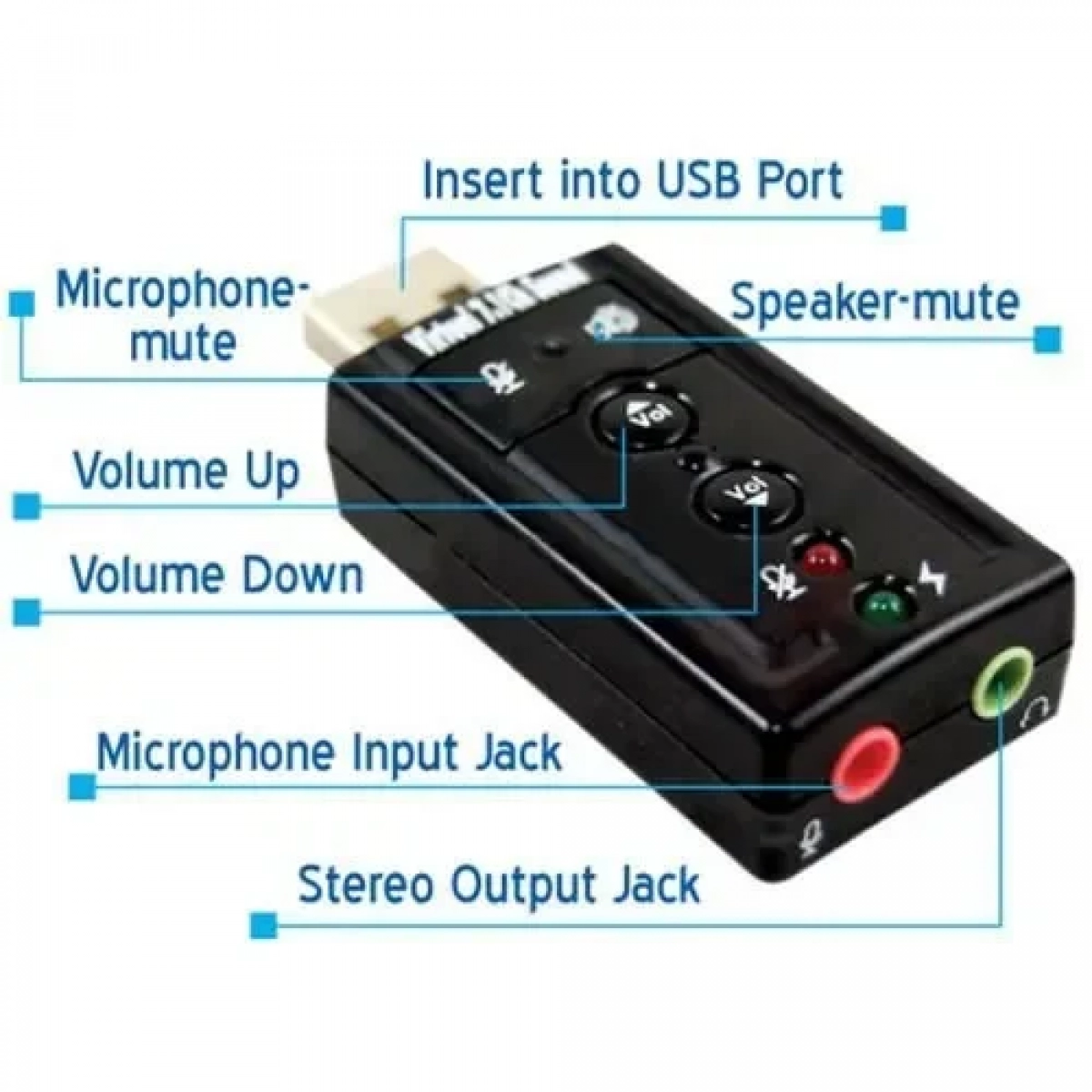 Κάρτα Ήχου OEM C-170 USB Virtual 7.1