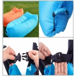Φουσκωτό Στρώμα & Κάθισμα Ξαπλώστρα Lazy Bag Inflatable Air Sofa 185CM, σε κόκκινο χρώμα - Image 2