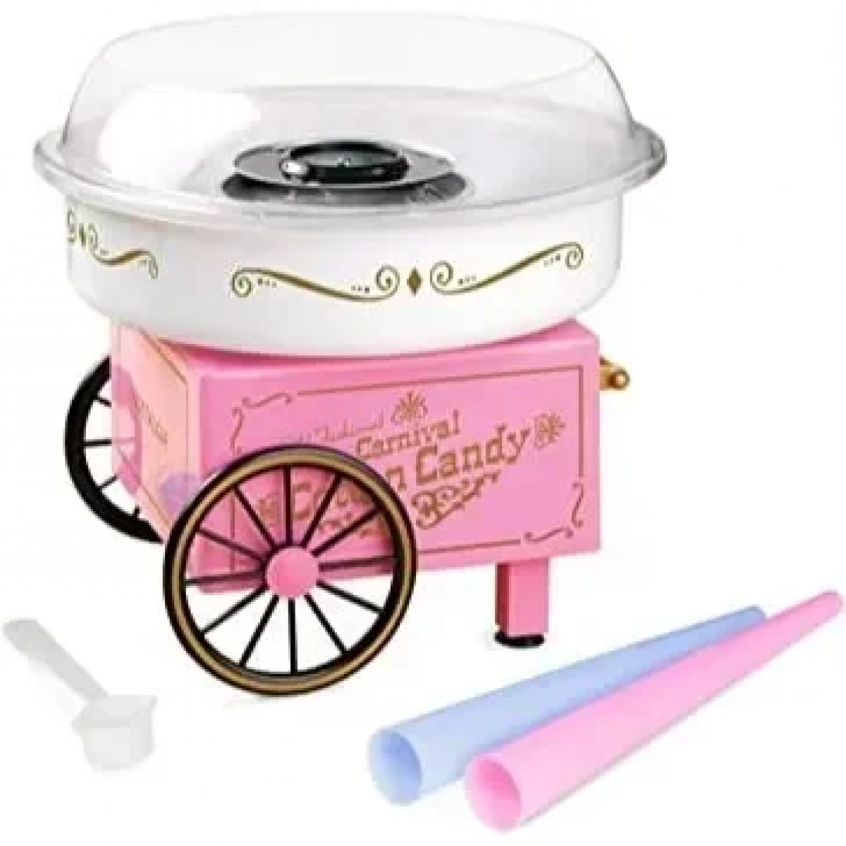 Μηχανή για Μαλλί της Γριάς OEM Cotton Candy Maker, σε ροζ χρώμα