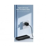Powerbank εξωτερική μπαταρία με φακό AWEI P40K 10.000mAh, σε μαύρο χρώμα