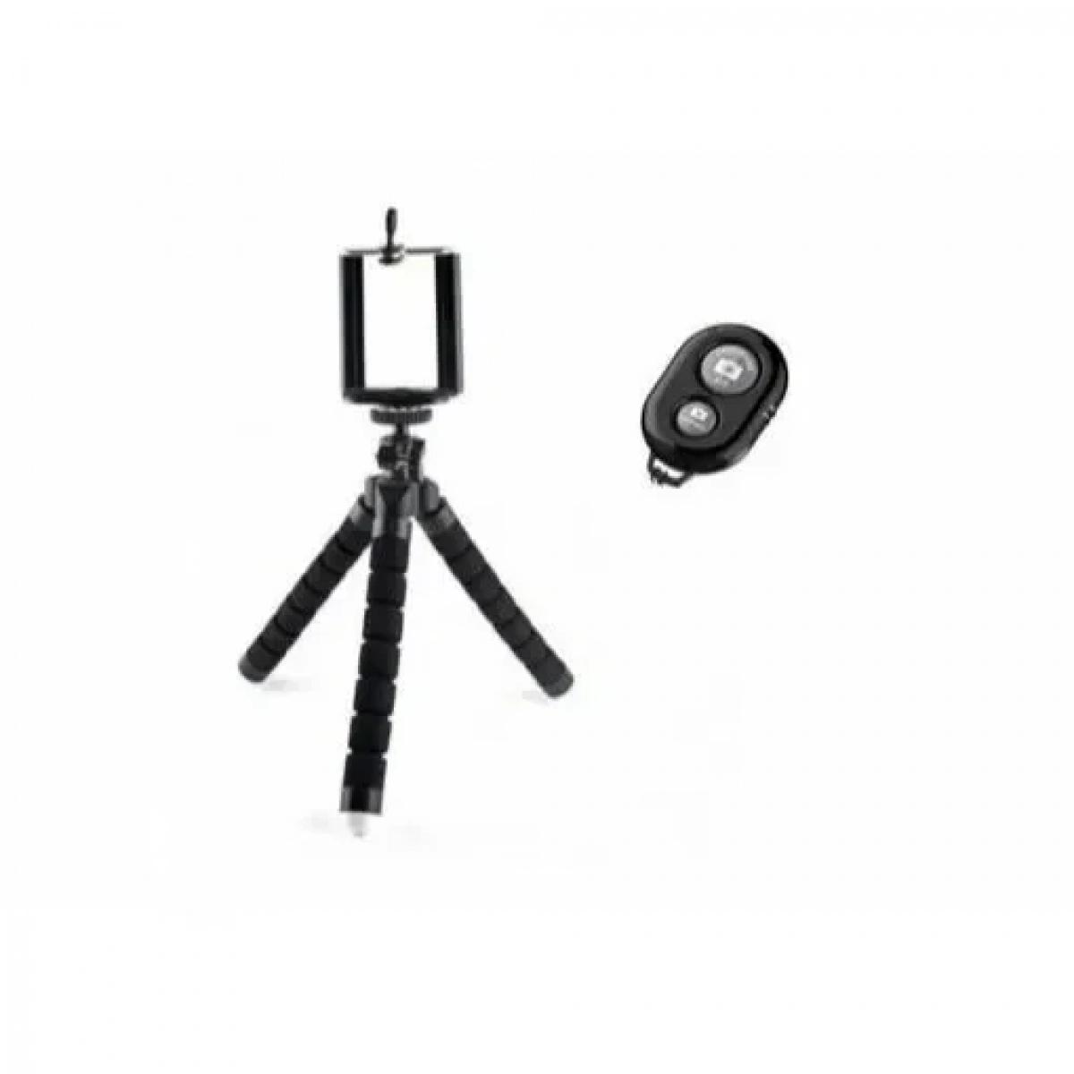 Bluetooth Χειριστήριο και Τρίποδο για Selfie Φωτογραφίες σε μαύρο χρώμα EZRA-ST04