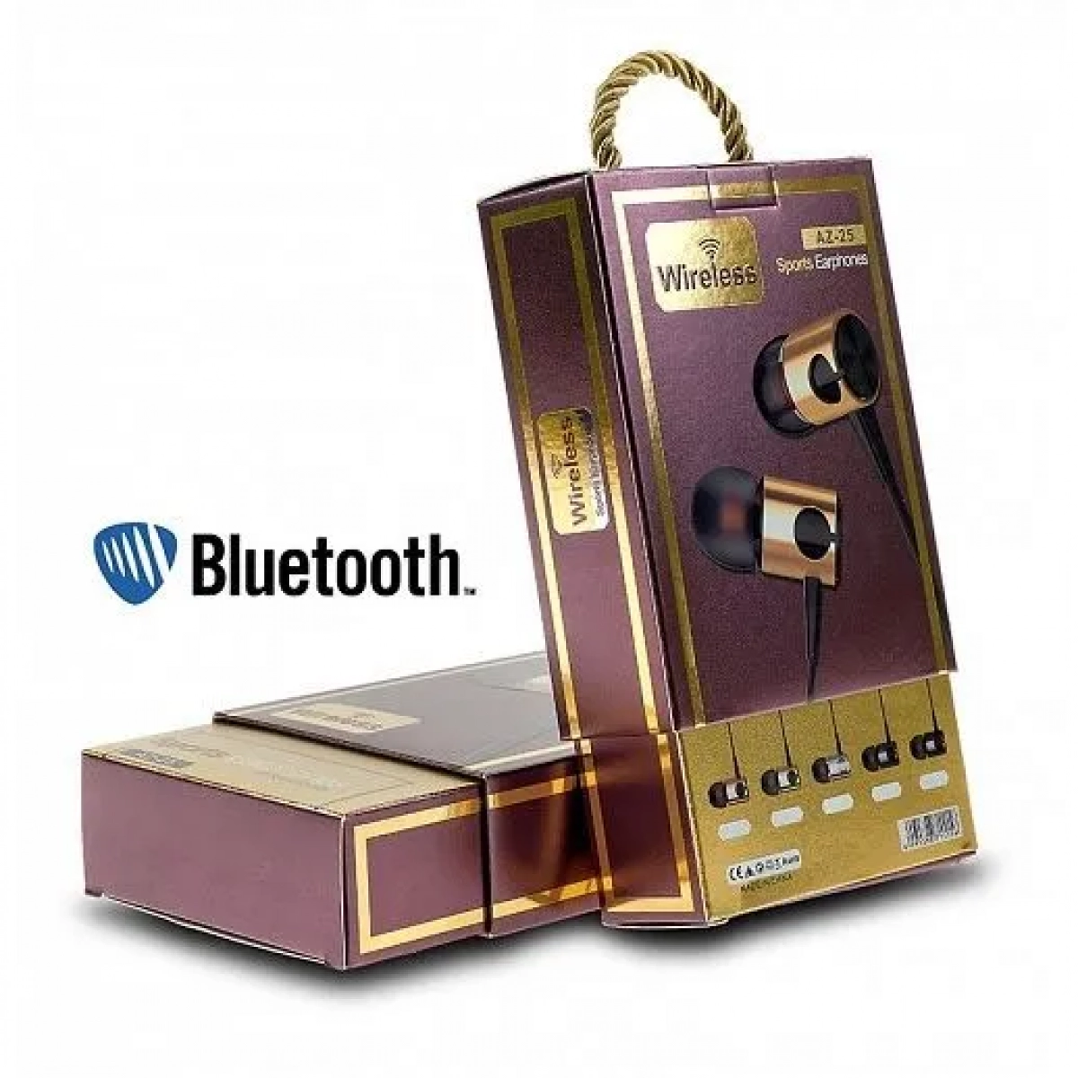 Ασύρματα Ακουστικά Bluetooth Sports Wireless Headset, AZ-25, σε μαύρο χρώμα
