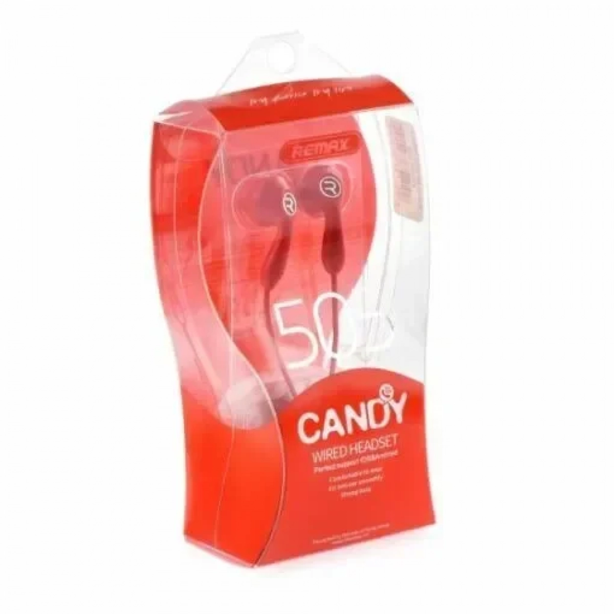 Remax RM-505 Ακουστικά earphone με μικρόφωνο, σε κόκκινο χρώμα