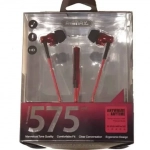 Ακουστικά Remax Earphone RM-575, σε κόκκινο χρώμα
